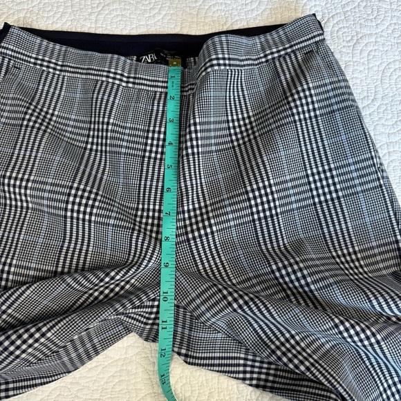 Zara Blue Plaid Trousers - Picture 11 of 11